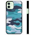 iPhone 12 Beskyttende Cover - Blå Camouflage