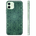 iPhone 12 TPU Cover - Grøn Mandala