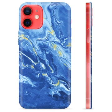 iPhone 12 mini TPU Cover - Farverig Marmor