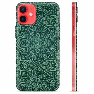 iPhone 12 mini TPU Cover - Grøn Mandala