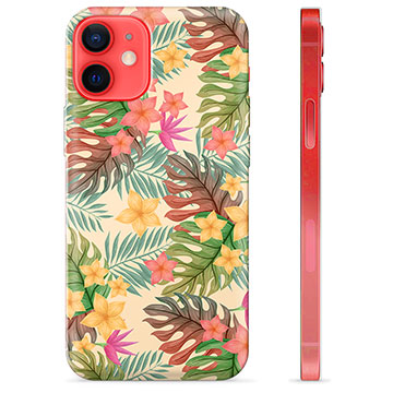 iPhone 12 mini TPU Cover - Lyserøde Blomster