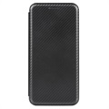 iPhone 13 Flip Cover - Karbonfiber - Sort