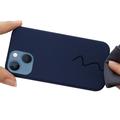 iPhone 13 Liquid Silikone Cover - MagSafe Kompatibel - Mørkeblå