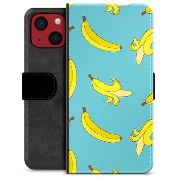 iPhone 13 Mini Premium Flip Cover med Pung - Bananer