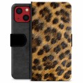 iPhone 13 Mini Premium Flip Cover med Pung - Leopard