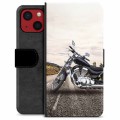 iPhone 13 Mini Premium Flip Cover med Pung - Motorcykel