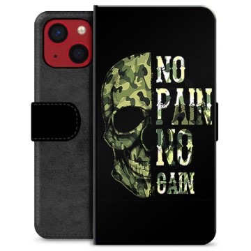 iPhone 13 Mini Premium Flip Cover med Pung - No Pain, No Gain