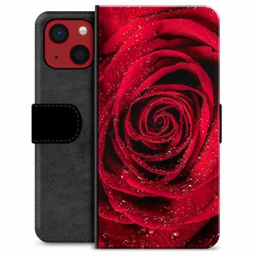 iPhone 13 Mini Premium Flip Cover med Pung - Rose