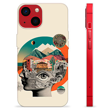 iPhone 13 Mini TPU Cover - Abstrakt Collage