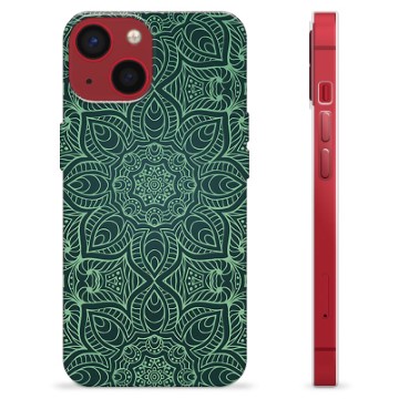 iPhone 13 Mini TPU Cover - Grøn Mandala