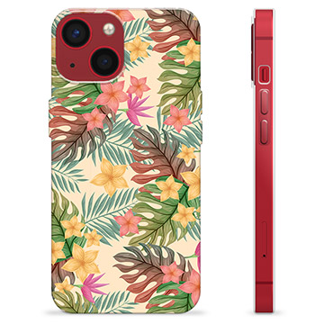 iPhone 13 Mini TPU Cover - Lyserøde Blomster