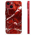 iPhone 13 Mini TPU Cover - Rød Marmor