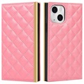 iPhone 13 Mini Pung Taske med Makeup Spejl - Pink