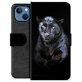 iPhone 13 Premium Flip Cover med Pung - Sort Panter