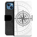 iPhone 13 Premium Flip Cover med Pung - Kompas