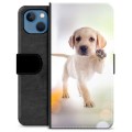 iPhone 13 Premium Flip Cover med Pung - Hund
