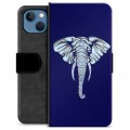 iPhone 13 Premium Flip Cover med Pung - Elefant
