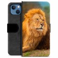 iPhone 13 Premium Flip Cover med Pung - Løve