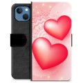 iPhone 13 Premium Flip Cover med Pung - Kærlighed