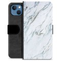iPhone 13 Premium Flip Cover med Pung - Marmor