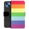 iPhone 13 Premium Flip Cover med Pung - Pride