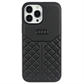 iPhone 13/13 Pro Audi Læder Dækket Cover - Sort