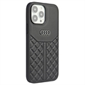iPhone 13/13 Pro Audi Læder Dækket Cover - Sort