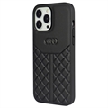 iPhone 13/13 Pro Audi Læder Dækket Cover - Sort
