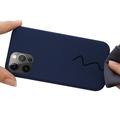 iPhone 13 Pro Max Liquid Silikone Cover - MagSafe Kompatibel - Mørkeblå