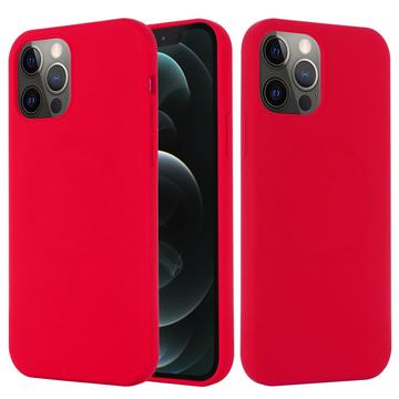 iPhone 13 Pro Max Liquid Silikone Cover - MagSafe Kompatibel - Rød