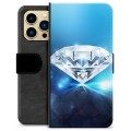 iPhone 13 Pro Max Premium Flip Cover med Pung - Diamant