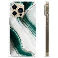 iPhone 13 Pro Max TPU Cover - Smaragd Marmor