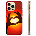 iPhone 13 Pro Max TPU Cover - Hjertesilhuet