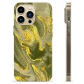 iPhone 13 Pro Max TPU Cover - Oliv Marmor