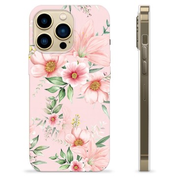 iPhone 13 Pro Max TPU Cover - Vandfarveblomster