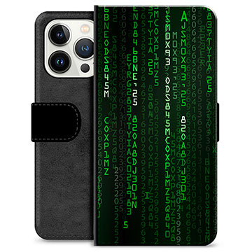 iPhone 13 Pro Premium Flip Cover med Pung - Krypteret