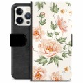 iPhone 13 Pro Premium Flip Cover med Pung - Floral