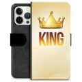 iPhone 13 Pro Premium Flip Cover med Pung - Konge
