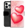 iPhone 13 Pro Premium Flip Cover med Pung - Kærlighed
