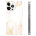 iPhone 13 Pro TPU Cover - Gylden Perle Marmor