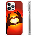 iPhone 13 Pro TPU Cover - Hjertesilhuet