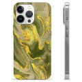 iPhone 13 Pro TPU Cover - Oliv Marmor