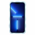 iPhone 13 Pro TPU-etui med bølget kant og slikbobler - babyblå