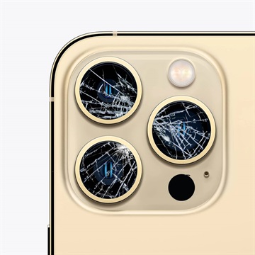iPhone 13 Pro Max Kamera Linse Glas Reparation - Guld