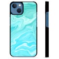 iPhone 13 Beskyttende Cover - Blå Marmor