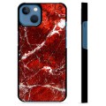 iPhone 13 Beskyttende Cover - Rød Marmor