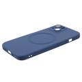 iPhone 13 silikonecover med kamerabeskyttelse - MagSafe-kompatibel - mørkeblå