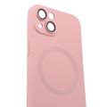 iPhone 13 silikonecover med kamerabeskyttelse - MagSafe-kompatibelt - pink
