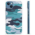 iPhone 13 TPU Cover - Blå Camouflage
