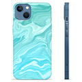 iPhone 13 TPU Cover - Blå Marmor